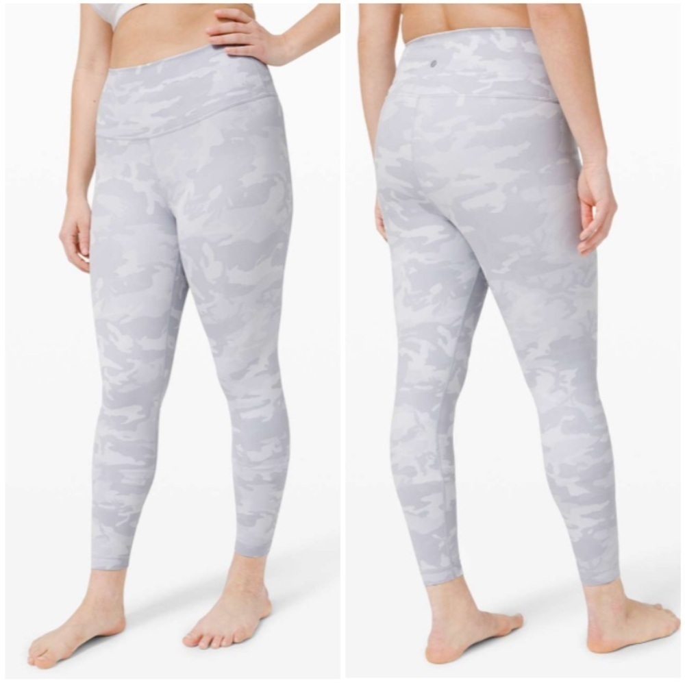 Lululemon Wunder Under High-Rise Tight 25" *Luxtreme Size 2 White Camo W5CQUS